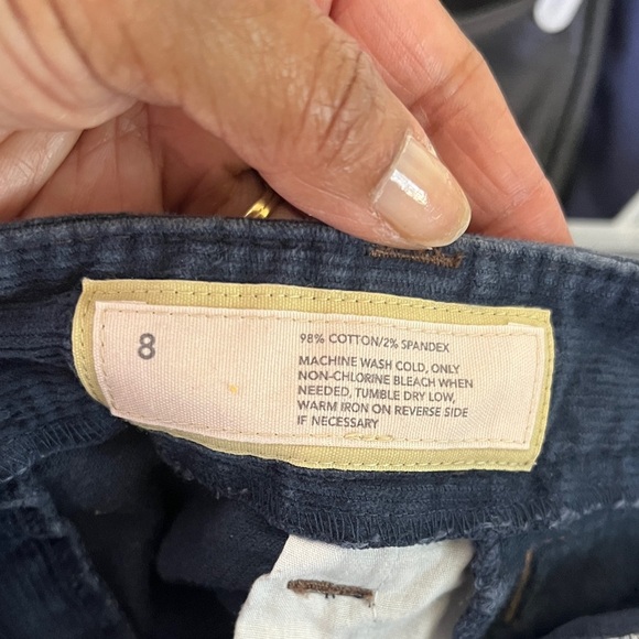 LOFT Slim Boot Cut Corduroy Classic Blue Women's Jeans - Picture 6 of 6